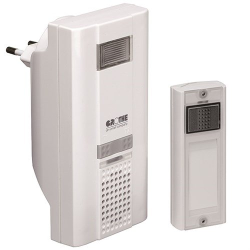 Grothe - MISTRAL 400 Draadloze gong 230V netvoeding bereik 500m - 43310