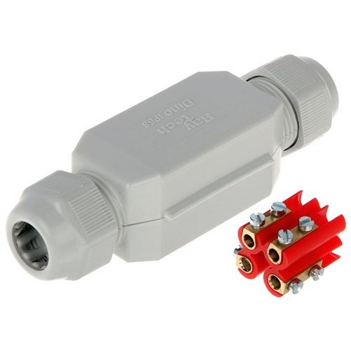 Raytech - grijze micro verbindingsmof met voorgevulde gel IP68/IP - DINO