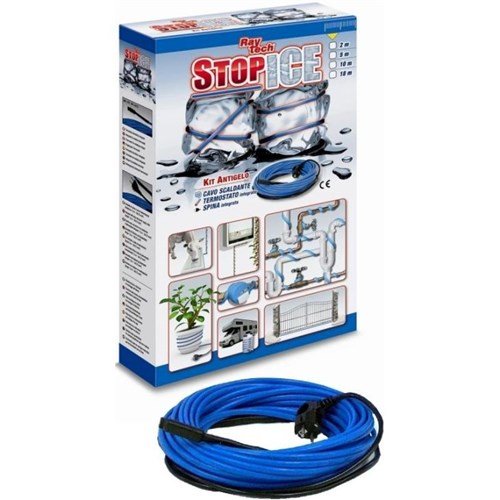 Raytech - Stop Ice 2/12 kit verwarmingskabel met thermostaat en stekke - STOPICE212