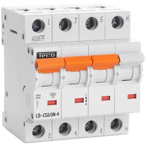 TECO - Automaat 3N 63A 4,5kA Courbe C - L9C633N4