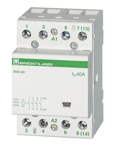 BENEDICT - Modulaire contactor B&J 40A 230VAC 4NO - R4040230