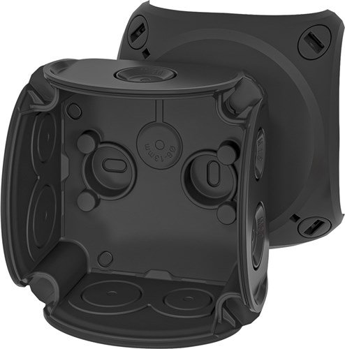 Hensel - DK AFTAKDOOS LEEG 84 x 84 x 55 zwart - DK0100BZ