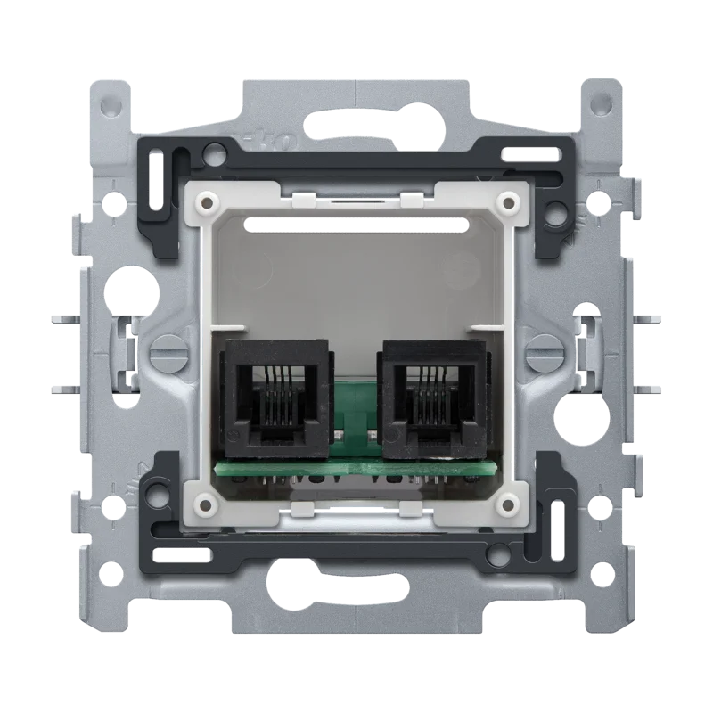 Niko - Sokkel voor telefooncontactdoos met 2 RJ11 contacten in para - 170-09030