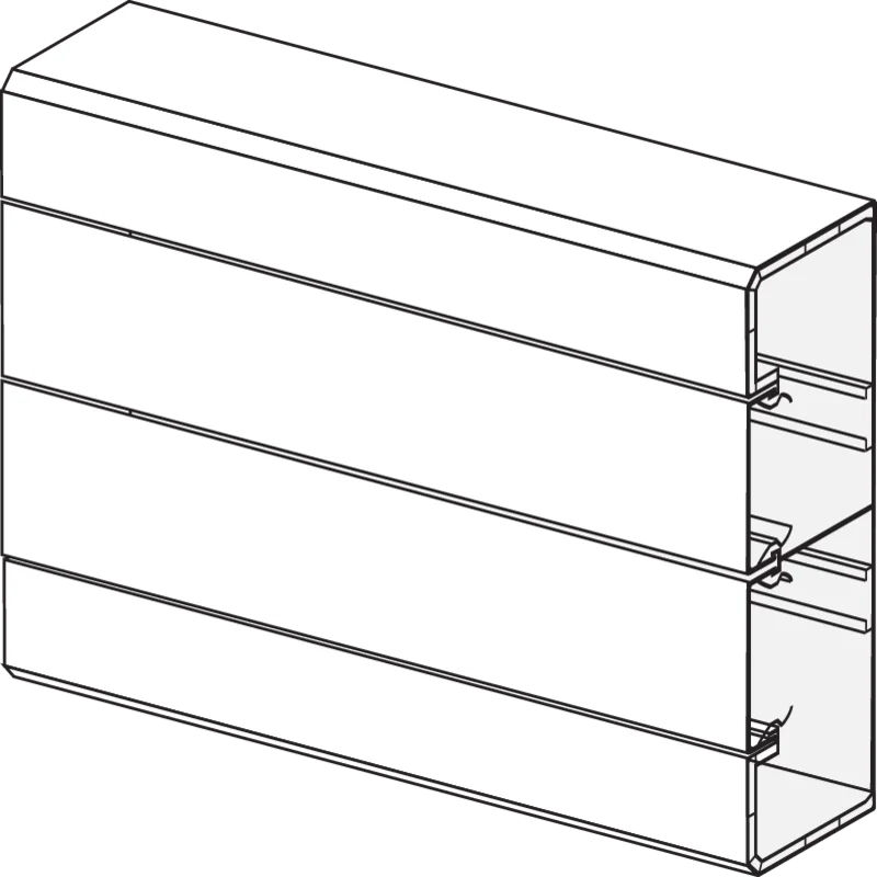 Niko - Installatiekanaal 160x50mm incl. deksel, lengte 2m - 06-300