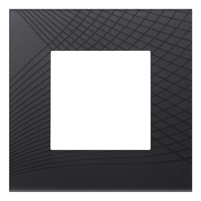 Niko - Enkelvoudige afdekplaat, Pure fluent anthracite - 231-76100