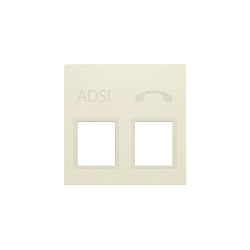 Niko - Centraalplaat adsl tel, cream - 100-69091