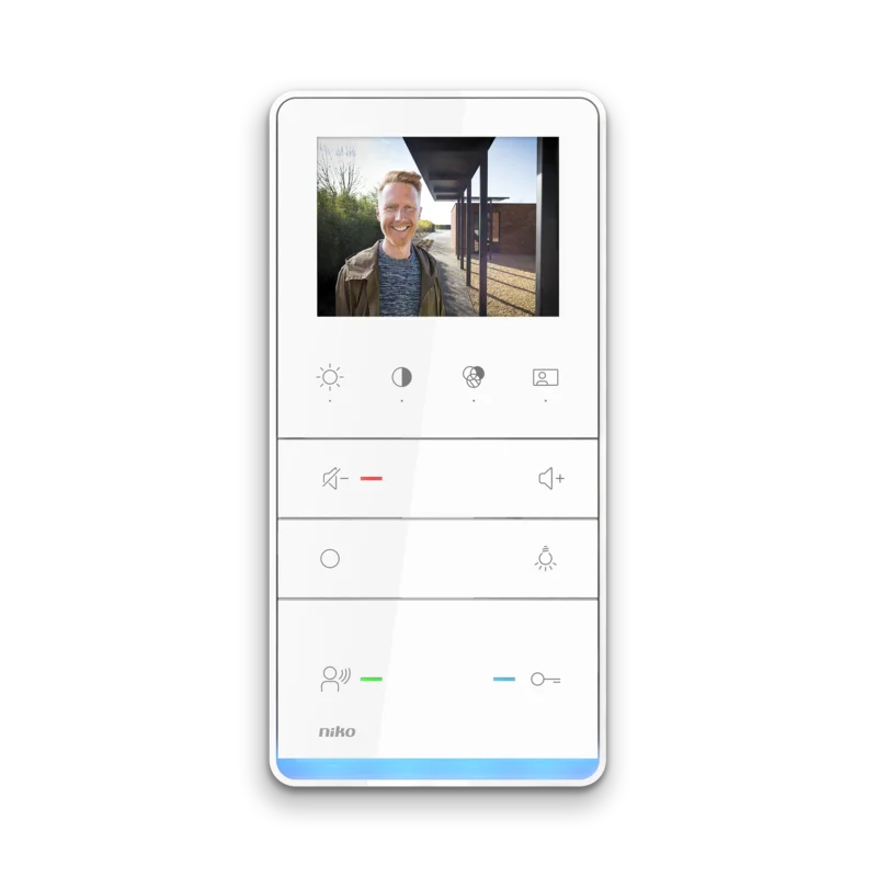 Niko - SLANKE VIDEOBINNENPOST VOOR OPBOUW - 10-577-01