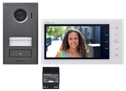 Aiphone - 2 draads videokit 7" kleurenmonitor opbouwdeurpost - A01008054