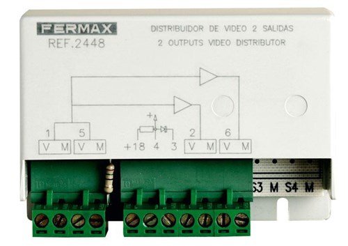 Fermax - Videoverdeler 2 uitgangen - 2448