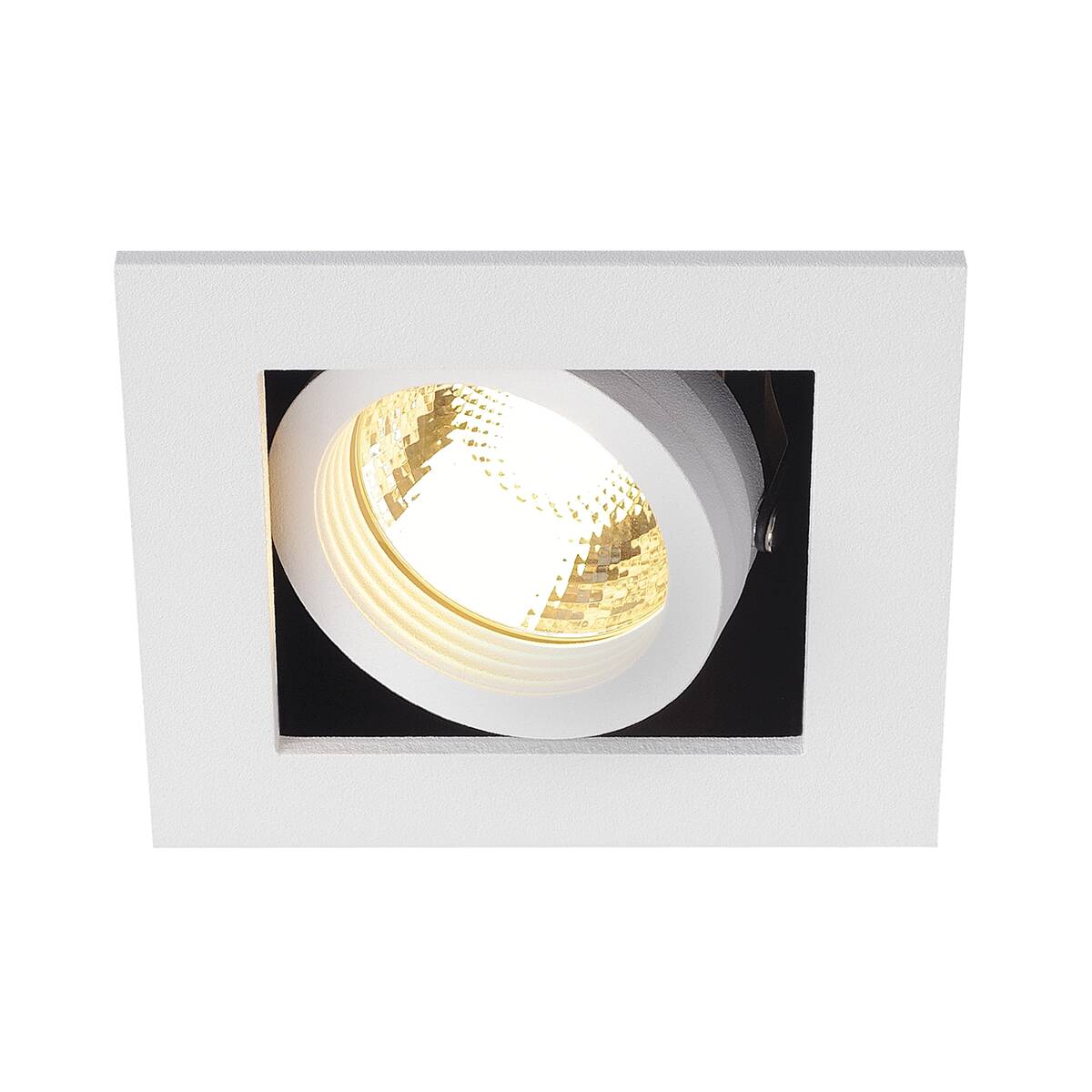SLV - KADUX 1, inbouwarmatuur, eenvlammig, QPAR51, hoekig, matwit, - 115511