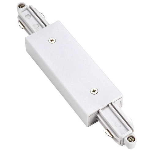SLV - LANGSVERBINDER voor 1 fase 230V opbouwrail, wit - 143101