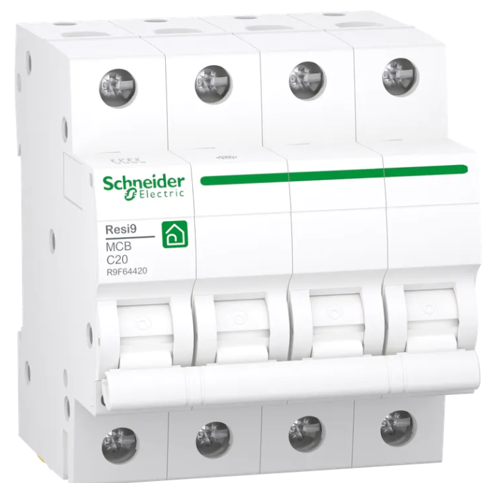 Schneider - : automaat 4P 20A 400V C 3KA - R9F64420