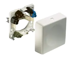ABL - Apparaataansluitdoos, klauwbevestiging, inbouw opbouw, wit - 2505210
