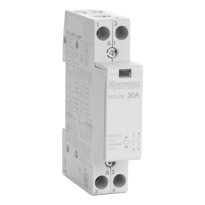 BENEDICT - Modulaire contactor B&J 20A 230VAC 2NO - R2020230