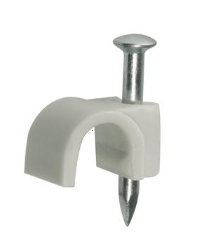 Helia - nagelklem 16mm voor ronde kabel grijs halogeenvrij - 316363