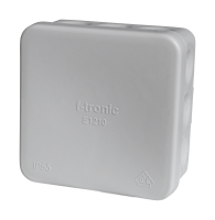 f-tronic - Damp area distribution box E1210gr, 80x80x37mm, IP55, gr/gr, - 7340159