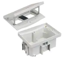 Simon - IP66 Kit vloerdoos inox met 2 K45 modules en halve K45 modul - VDESIMFB201