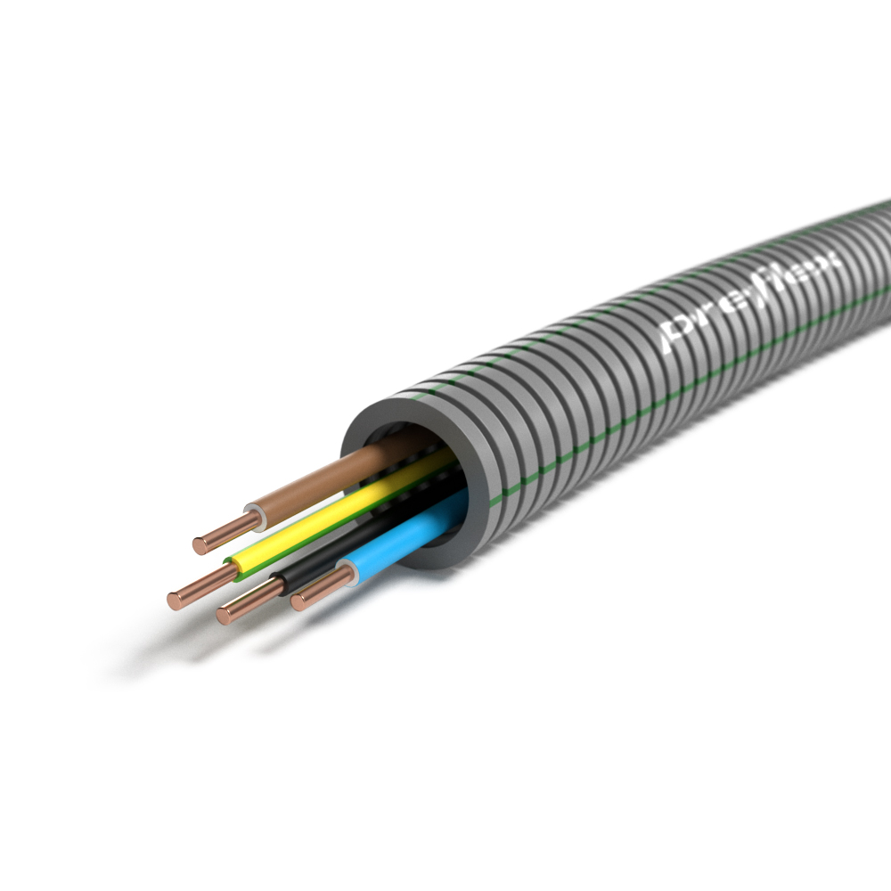 Preflex - 16mm+H07V U Eca 4G1,5 G/G BL BR ZW R100 - 1234000422