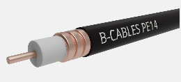 Telenet coax kabel PE14 75 ohm 14mm buiten tot 80m - PE14T