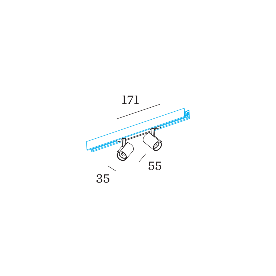 Wever & Ducré - CENO ON STREX 2.0 LED 2700K B - W166662B3