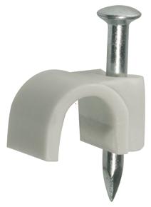 Helia - Nagelklem 20mm voor ronde kabel grijs halogeenvrij - 320363