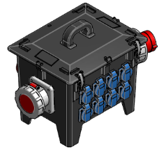 Bals - Draagbare combinatiekast 63A/32A met 8 stopcontacten - COMBI3457AFB