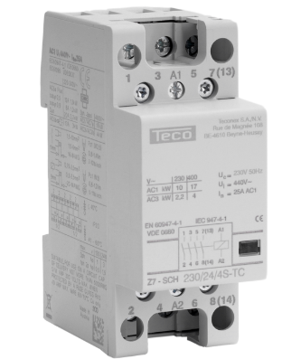 TECO - Contactor 230VAC 25A 4NO - Z7SCH2302440