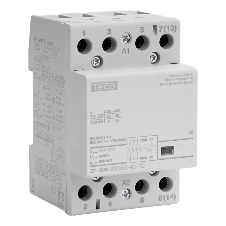 TECO - Contactor 230VAC 63A 4NO - Z7SCH2306340