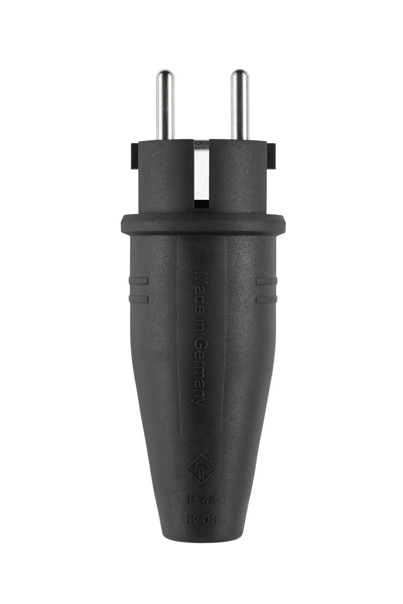 ABL - Original stekker, rubber (TPE), zwart, IP44 - 100000039