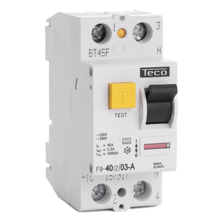 TECO - Diff. schak. 2P 40A 300mA Type A - F940203A
