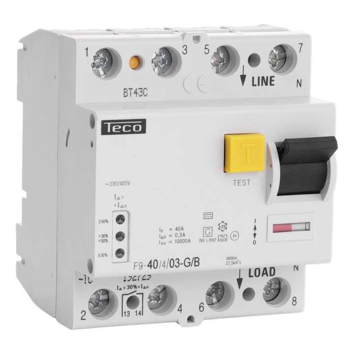TECO - Diff. schak. 4P 40A 300mA Type B - F940403GB