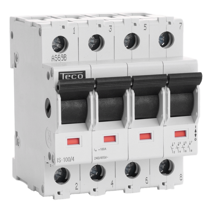 TECO - Scheiderschakelaar 4P 100A - IS1004