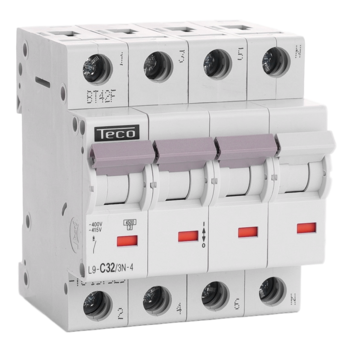 TECO - Automaat 3N 32A 4,5kA Curve C - L9C323N4