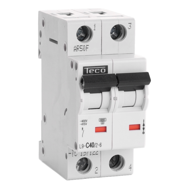 TECO - Automaat 2P 40A 6kA Curve C - L9C4026