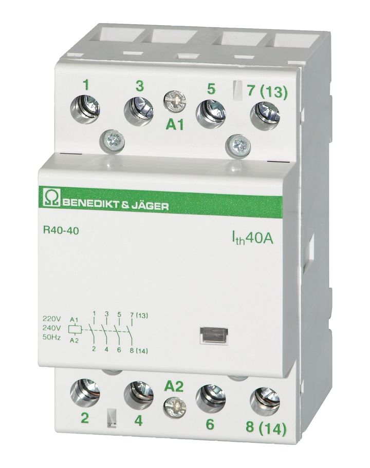 BENEDICT - Modulaire contactor B&J 40A 230VAC 4NO - R4040230