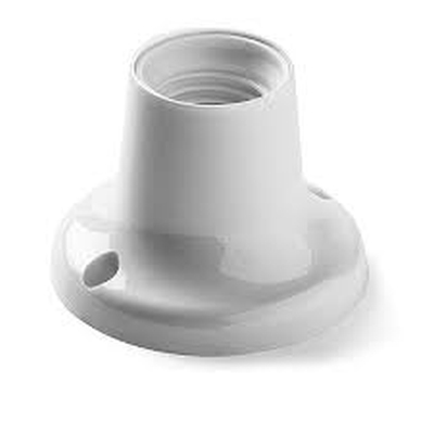 Famatel - Fitting recht E27 75W wit - 177-BE