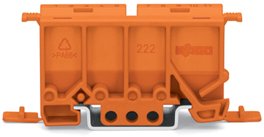 WAGO - Bevestigingsadapter Serie 222, oranje - 222-500