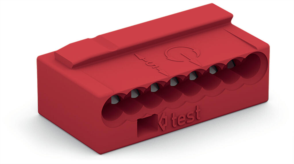 WAGO - Lasklem / Dozenklem MICRO voor massieve geleiders, rood - 243-808