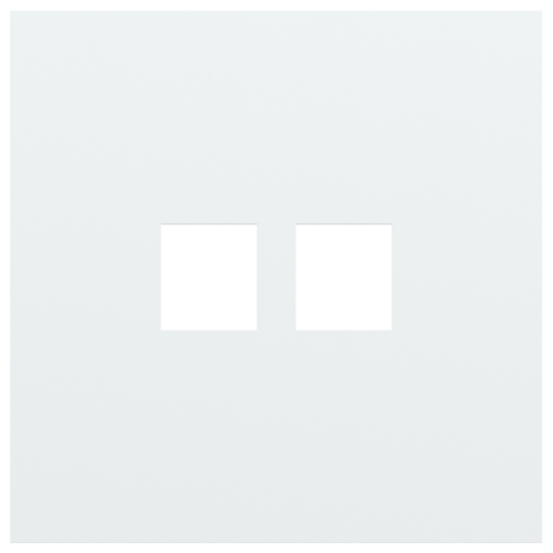Niko - 1V AFDEKPLAAT VOOR 2 RJ45 CONN, ROCKER AND TOGGLE - 154-74102