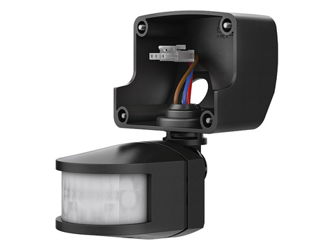 Theben - Bewegingsmelder buiten ZWART opbouw 180° 12m IP55 - theLeda B Motion Module BK