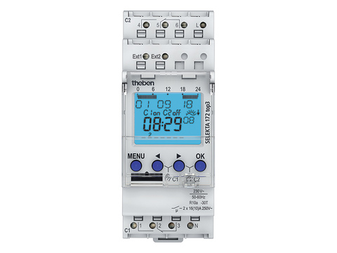 Theben - Digitale astronomische klok 230V 50 60HZ 2CO 16A - SELEKTA 172 TOP3
