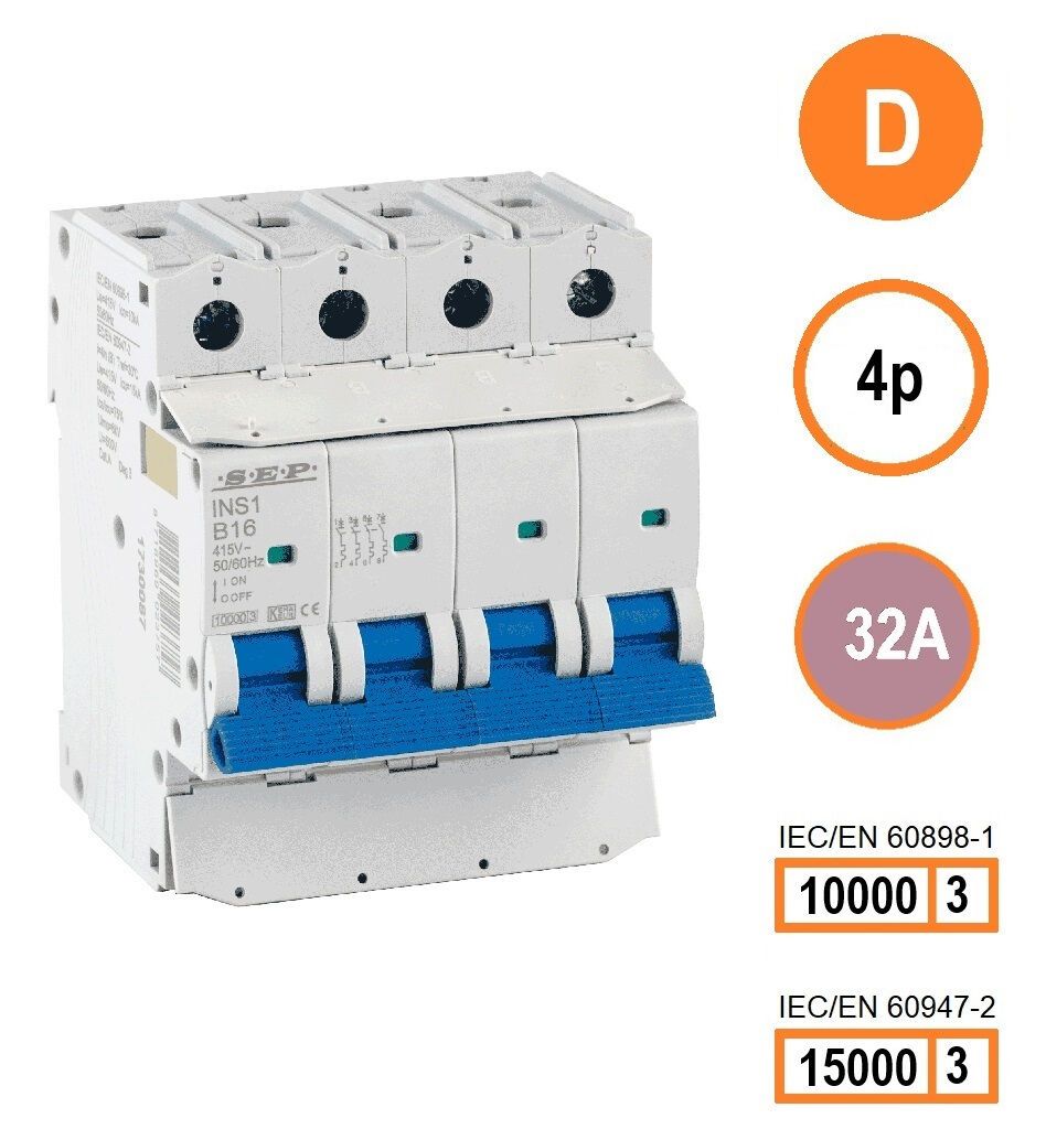 SEP - INS1 inst.aut 4p C 32A 10/15kA - 3111001920