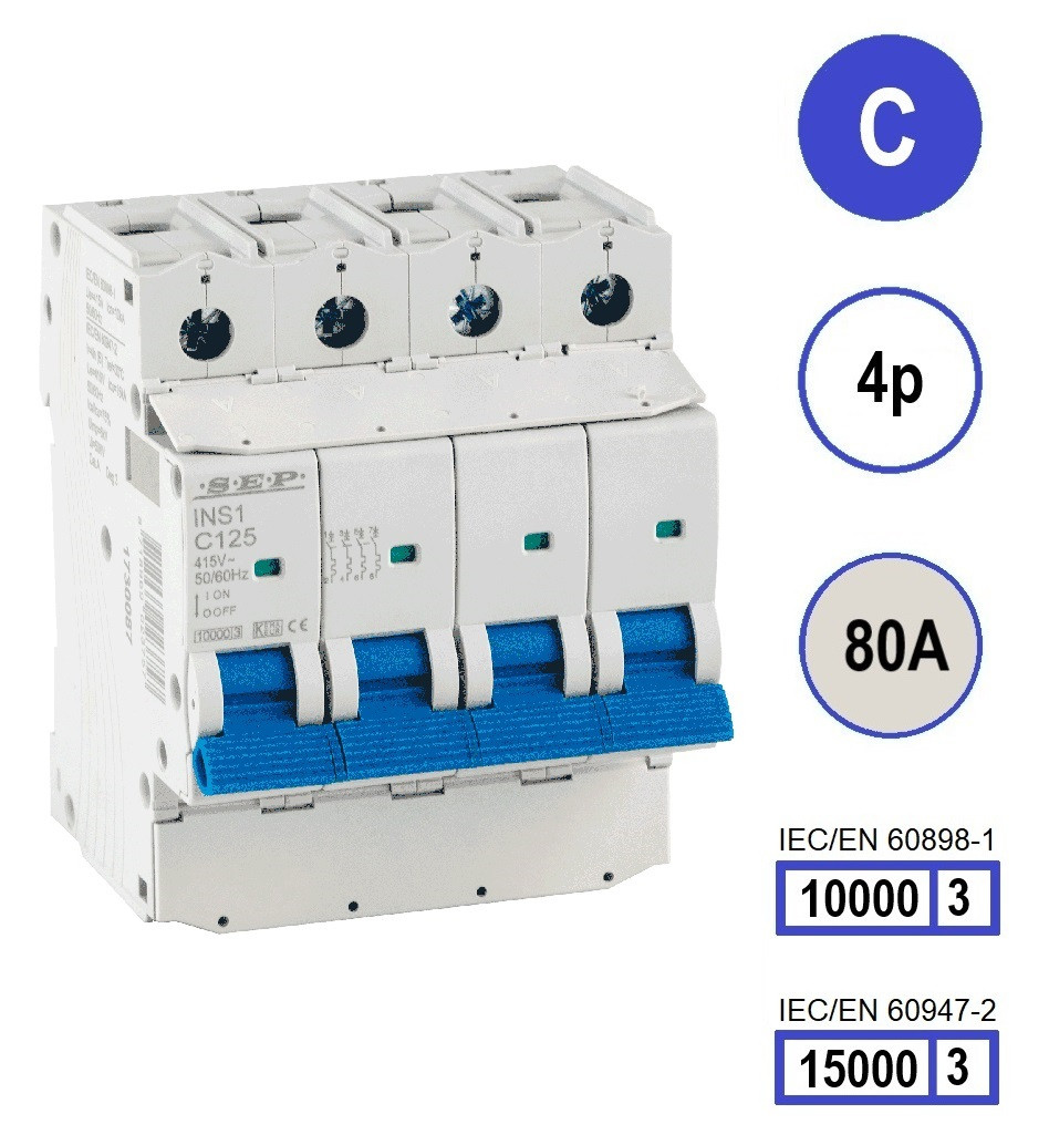 SEP - INS1 inst.aut 4p C 80A 10/15kA - 3111001960