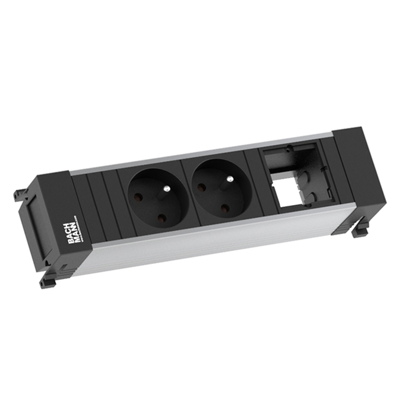Bachmann - POWER FRAME powerstrip 3 modulen (2x UTE 1x Lege mod) met ka - 916.002