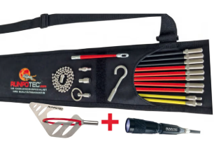 Runpotec - RUNPOSTICKS Comfort kabeltrekset 19 delig - RT 10020