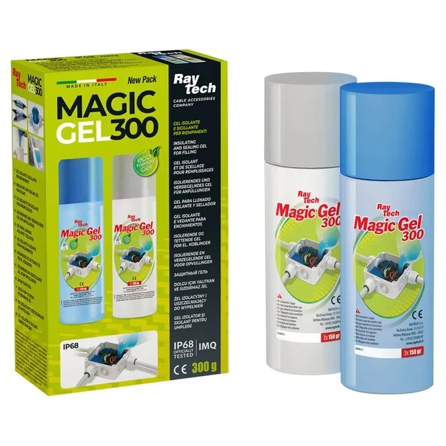 Raytech - Magic Gel 300 in fles IP68/IMQ (2 flessen van 150ml) - MAGICGEL-300