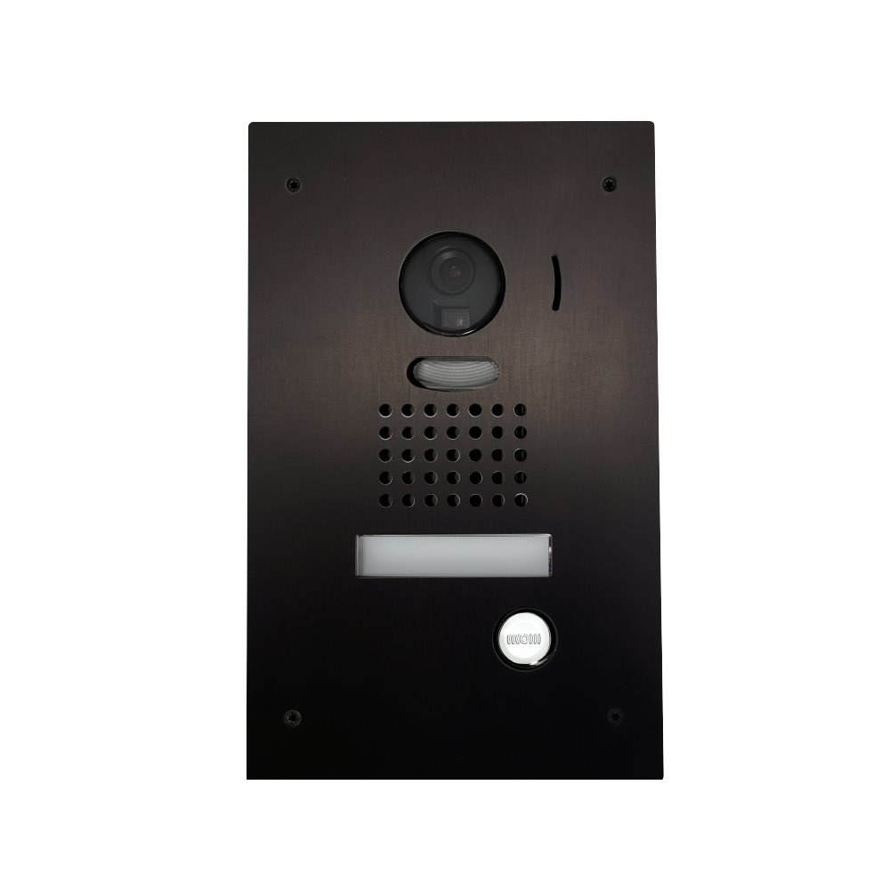 Aiphone - Zwarte inbouw videodeurpost 1 drukknop - A01008019