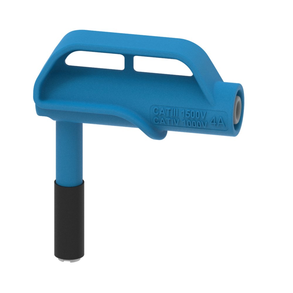 PJP - Blauwe magnetische hoekige adapter CATIII 1500V - A85000010
