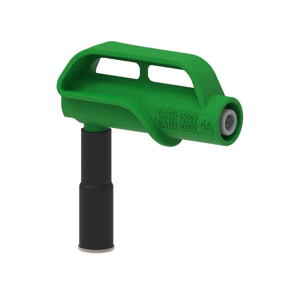PJP - Groene magnetische hoekige adapter CATIII 1500V - A85000012