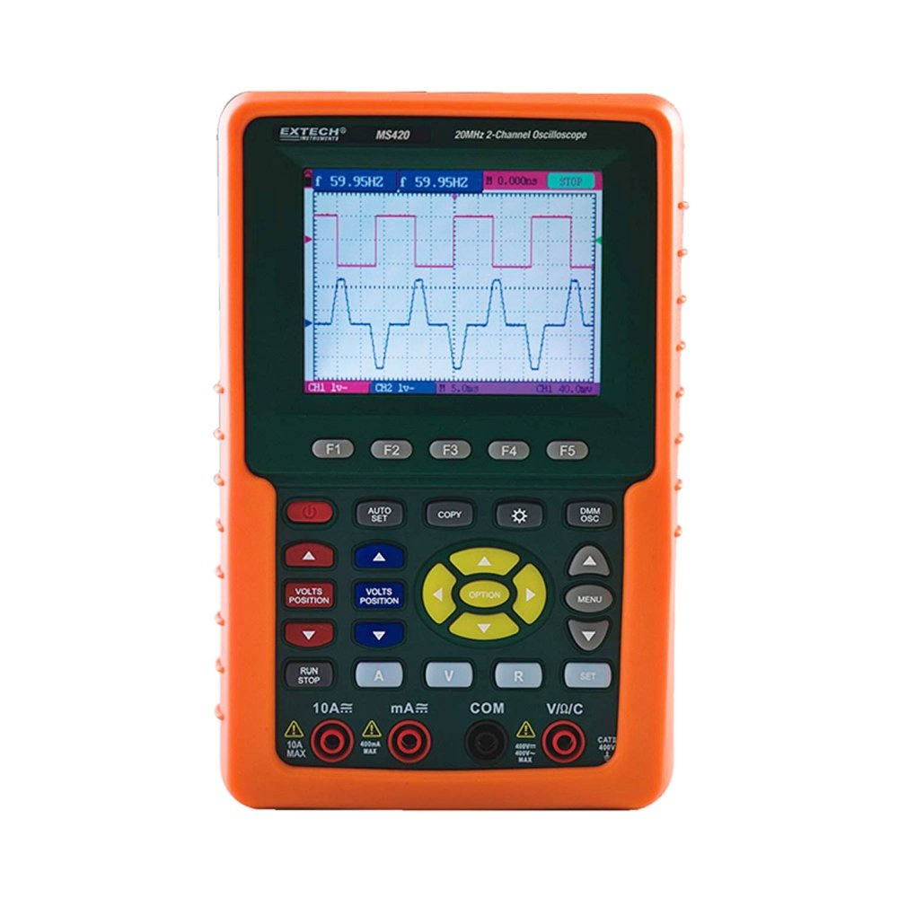 Extech - 20MHz 2 kanaals digitale Oscilloscoop - A91080011
